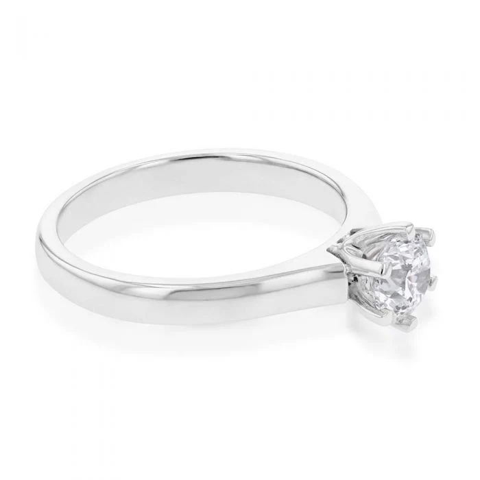 18ct 0.70 Carat DF SI CERTIFIED Diamond Solitaire - Image 2