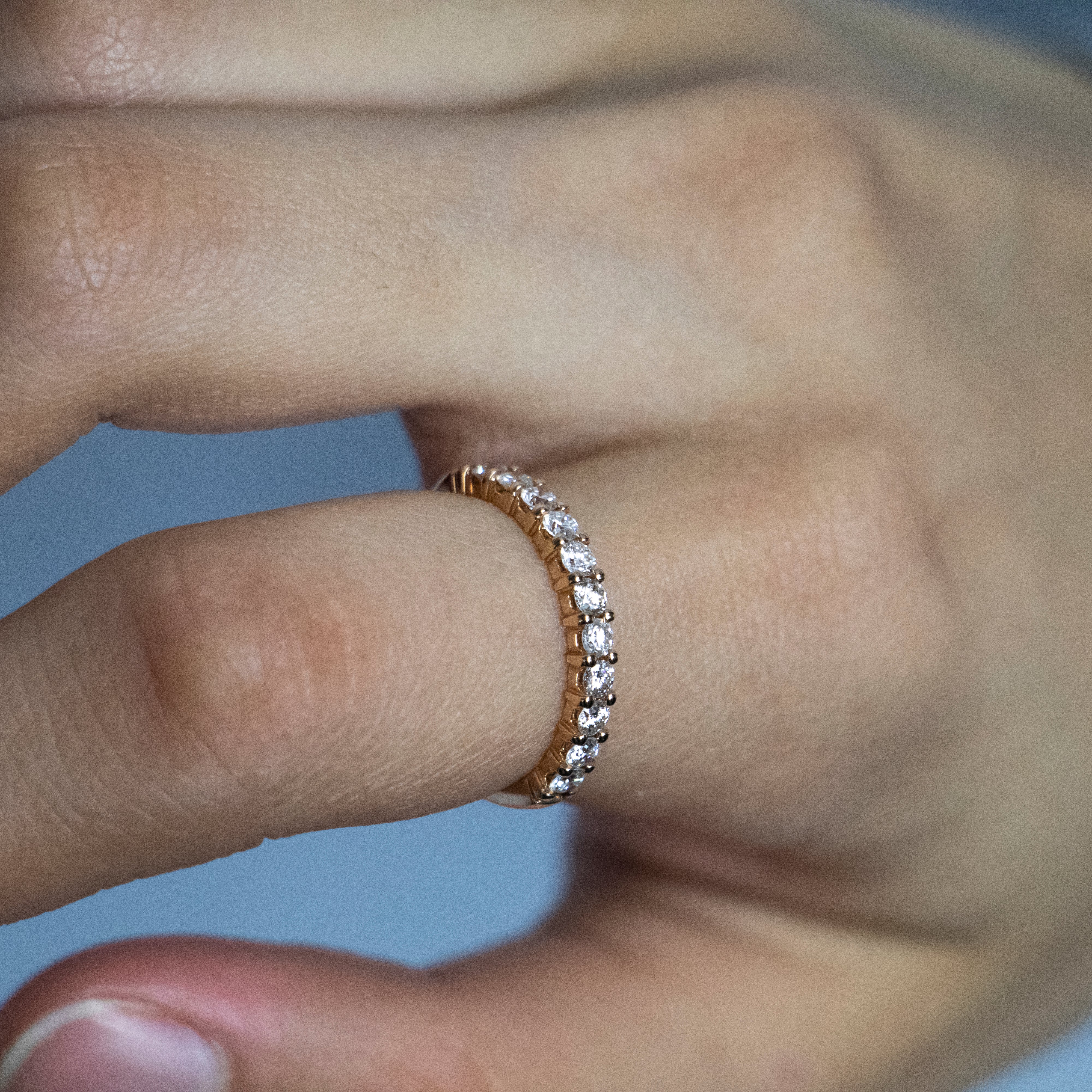 18ct Rose Gold Ring With 1/2 Carats Of Diamonds - Image 3