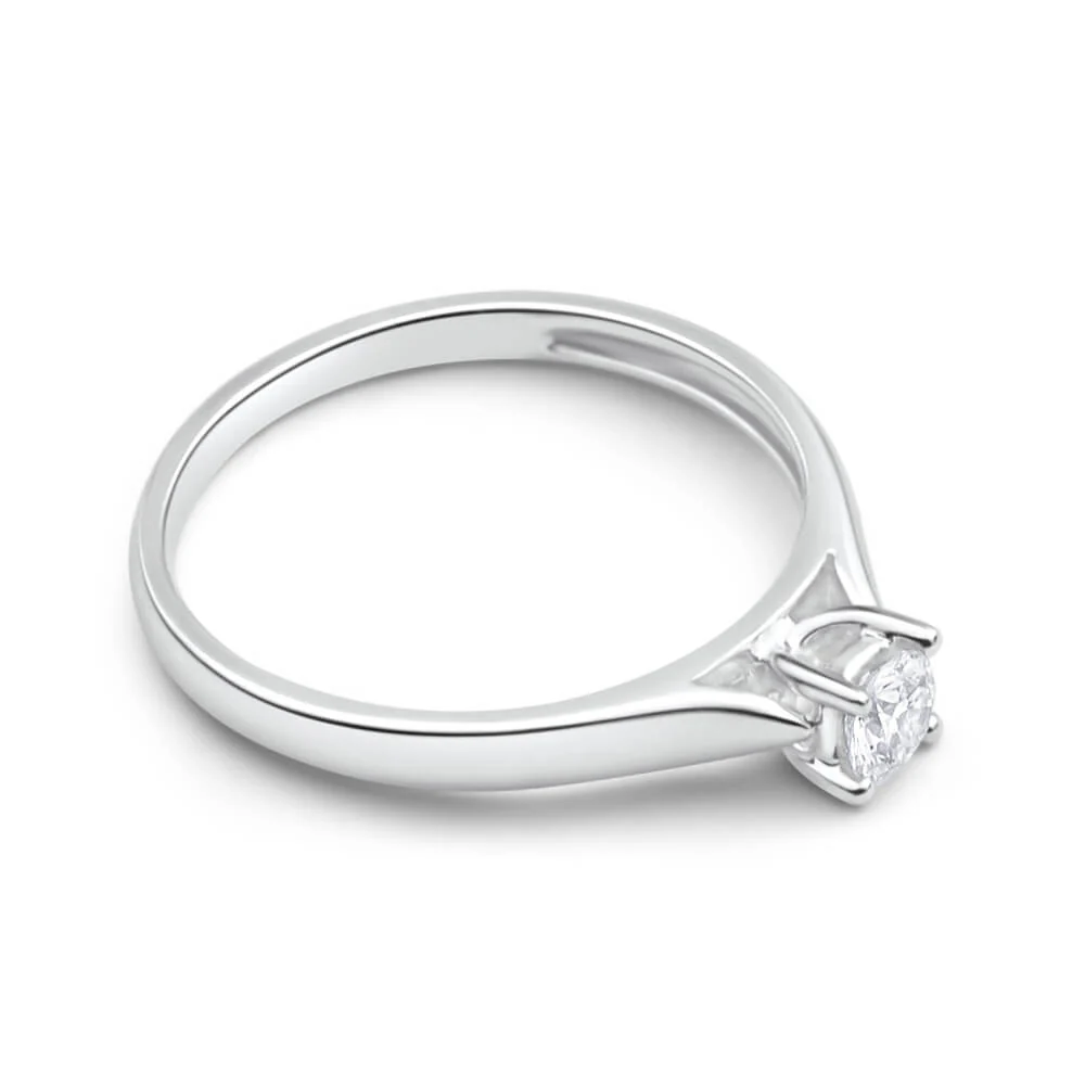 18ct White Gold Diamond Ring - Image 2