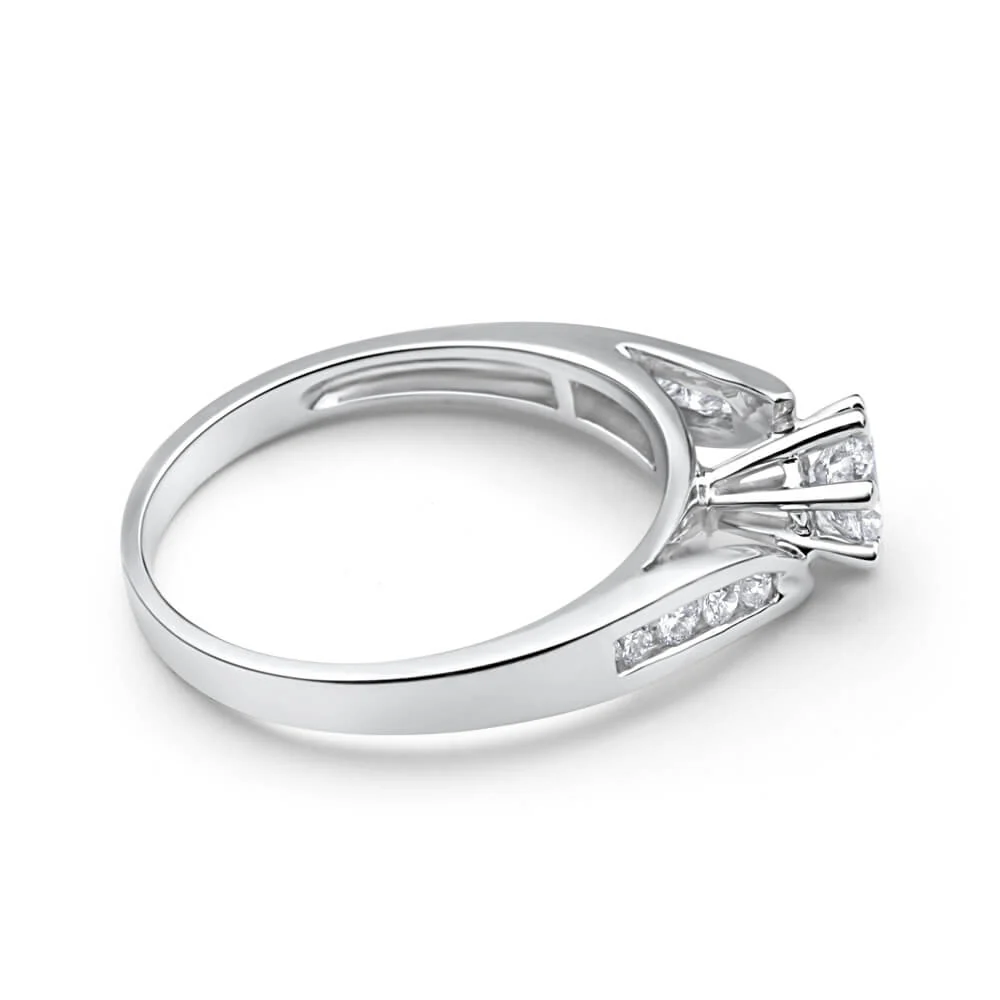 18ct White Gold Ring With 0.5 Carats Of Brilliant Cut Diamonds - Image 2