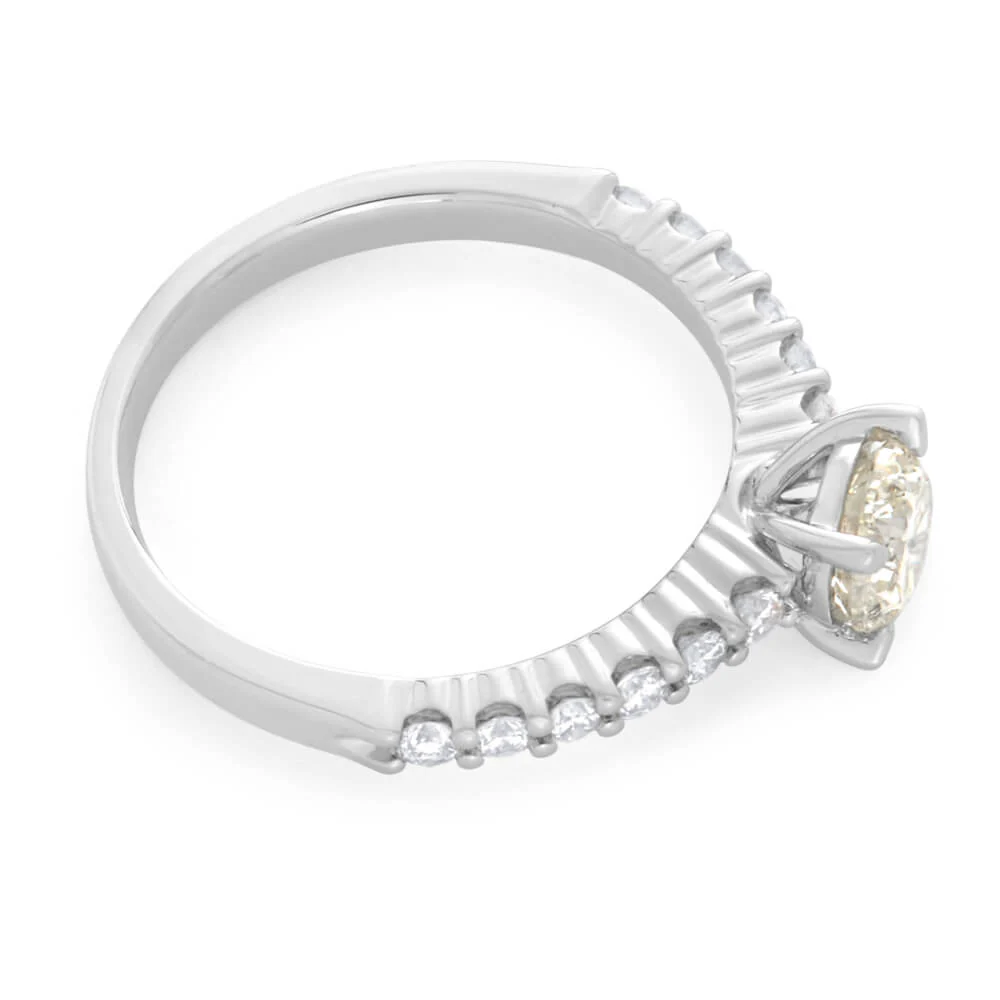 18ct White Gold Ring With 1 Carat Of Brilliant Cut Diamonds - Image 2