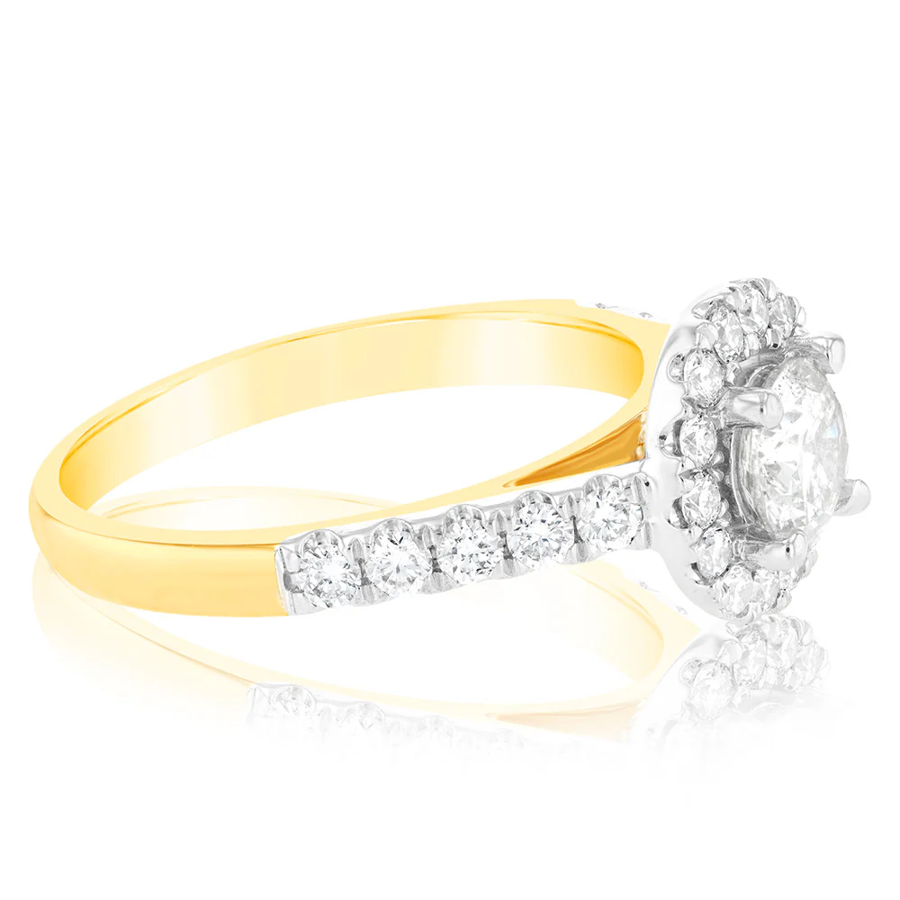 18ct Yellow Gold 1.00 Carat Diamond Ring With 0.50 Carat Australian Diamond - Image 2