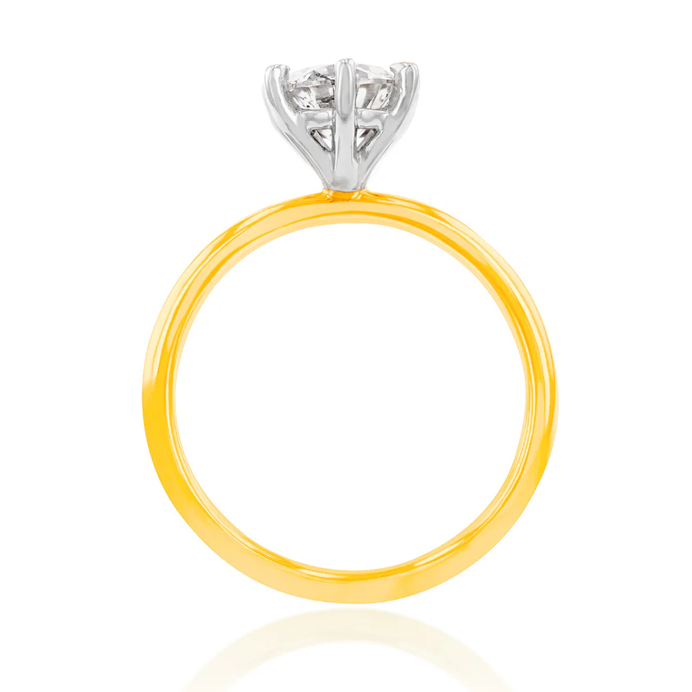 18ct Yellow Gold 1.00 Carat Diamond Solitaire Ring - Image 2