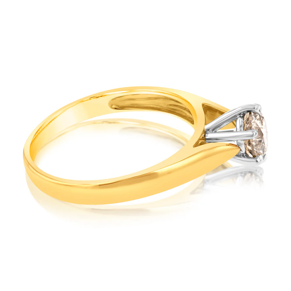 18ct Yellow Gold 1 Carat Australian Diamond Solitaire - Image 3