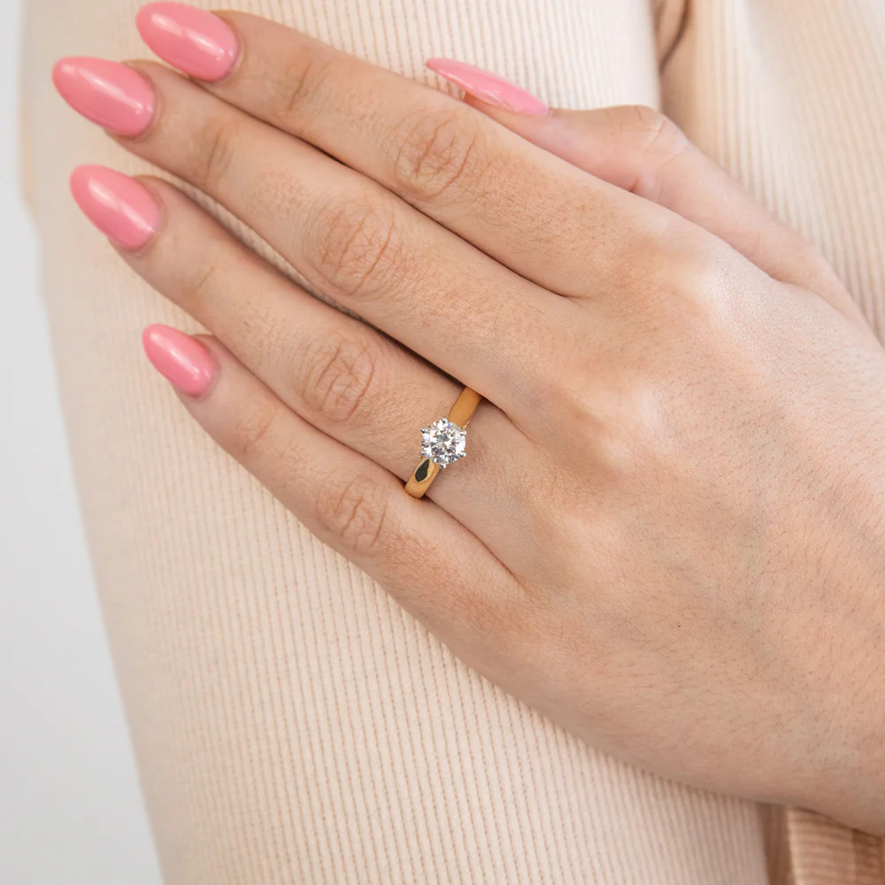 18ct Yellow Gold 1 Carat Australian Diamond Solitaire - Image 4