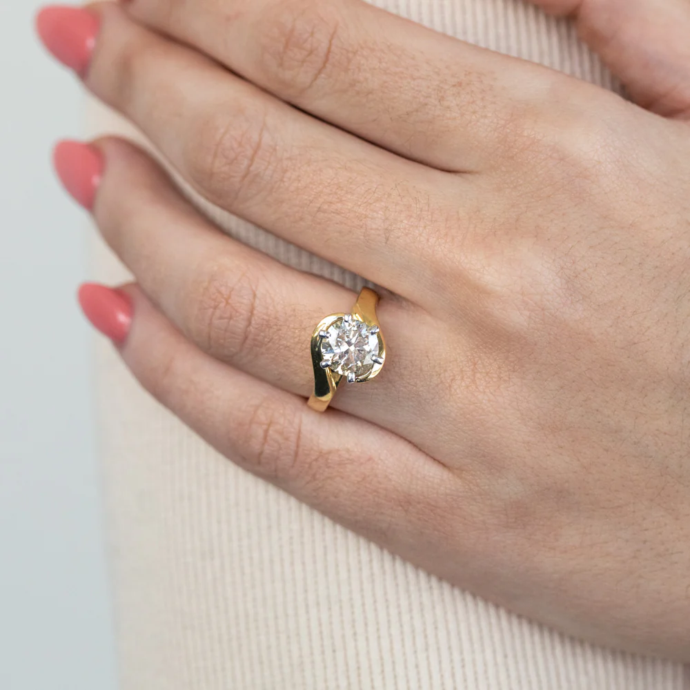 18ct Yellow Gold 2.00 Carat Australian Diamond Solitaire - Image 3