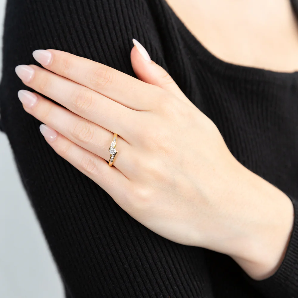 18ct Yellow Gold 'Montana' Ring With 0.25 Carats Of Diamonds - Image 3
