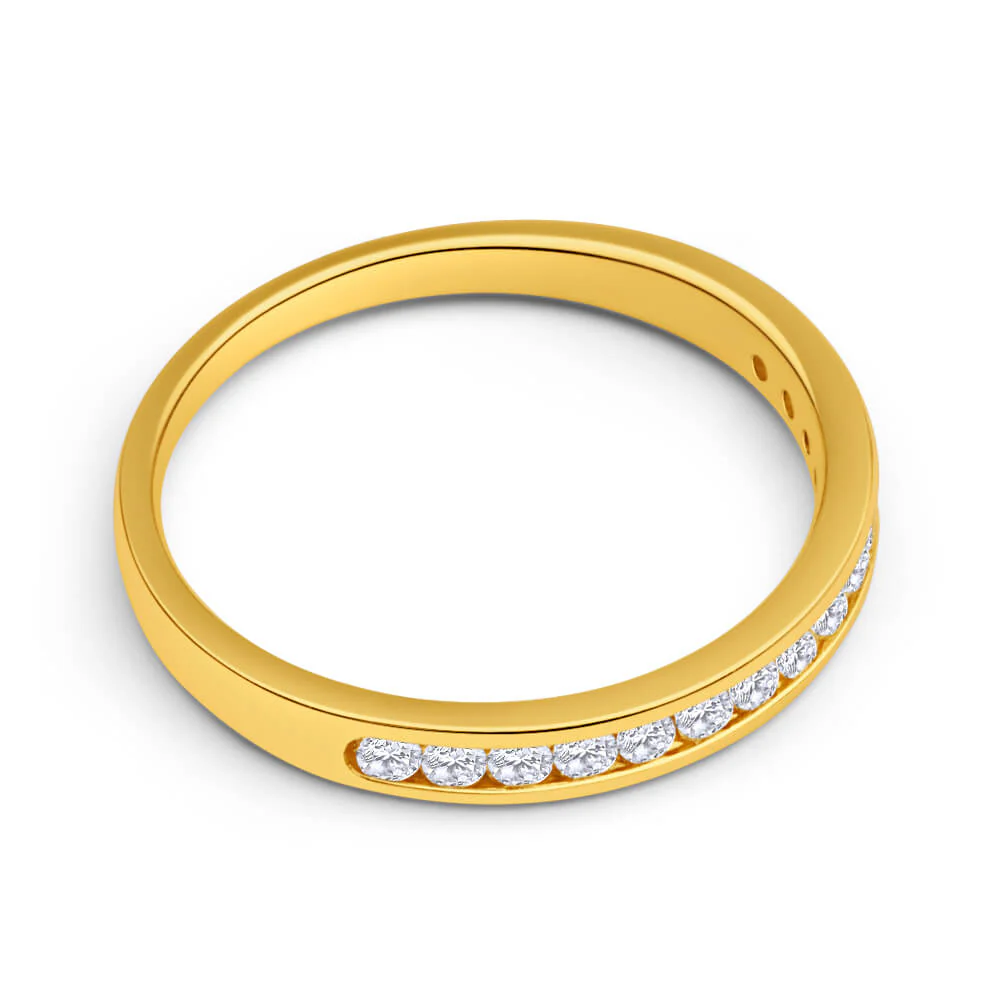 18ct Yellow Gold Ring With 0.25 Carats Of Brilliant Cut Diamonds - Image 2