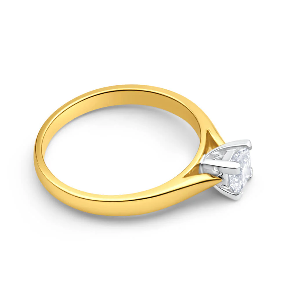 18ct Yellow Gold Solitaire Ring With 0.5 Carat Diamond - Image 2