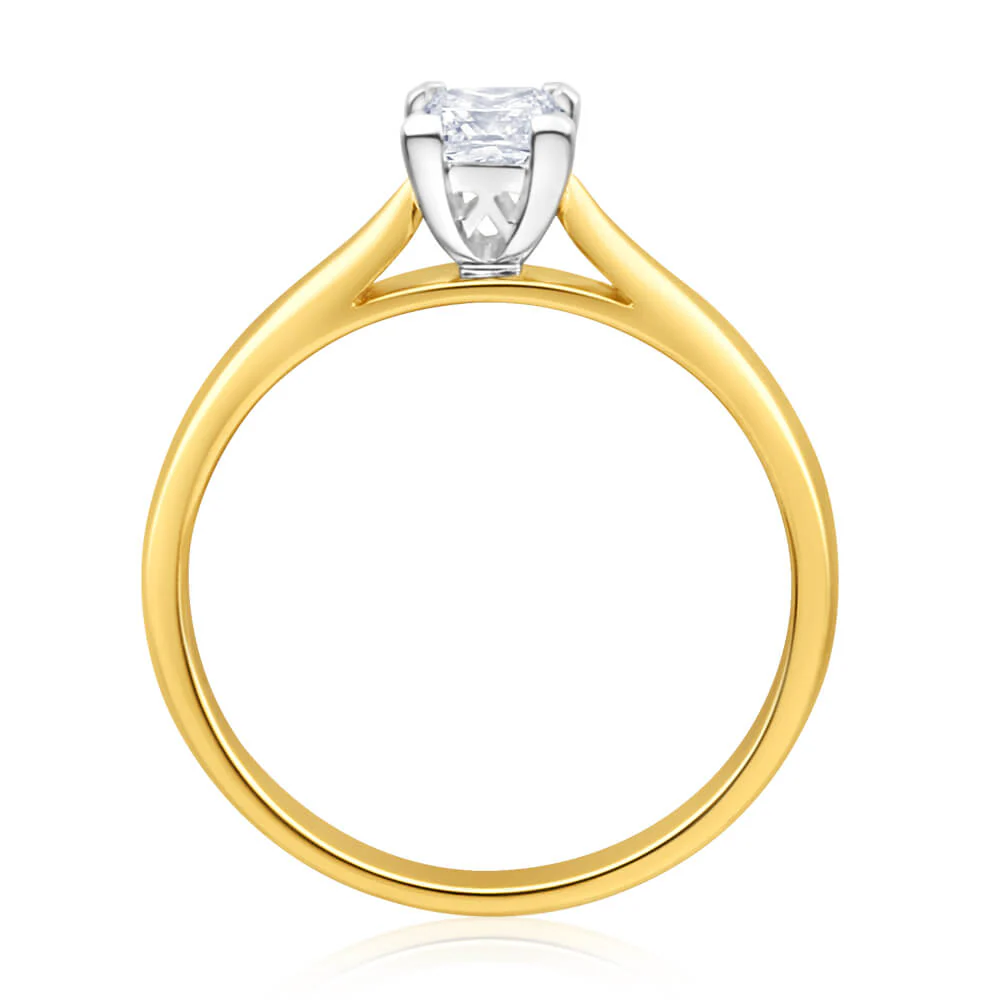 18ct Yellow Gold Solitaire Ring With 0.5 Carat Diamond - Image 3