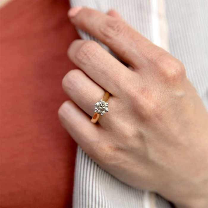 18ct Yellow Gold Solitaire Ring With 1.5 Carat Australian Diamond - Image 3