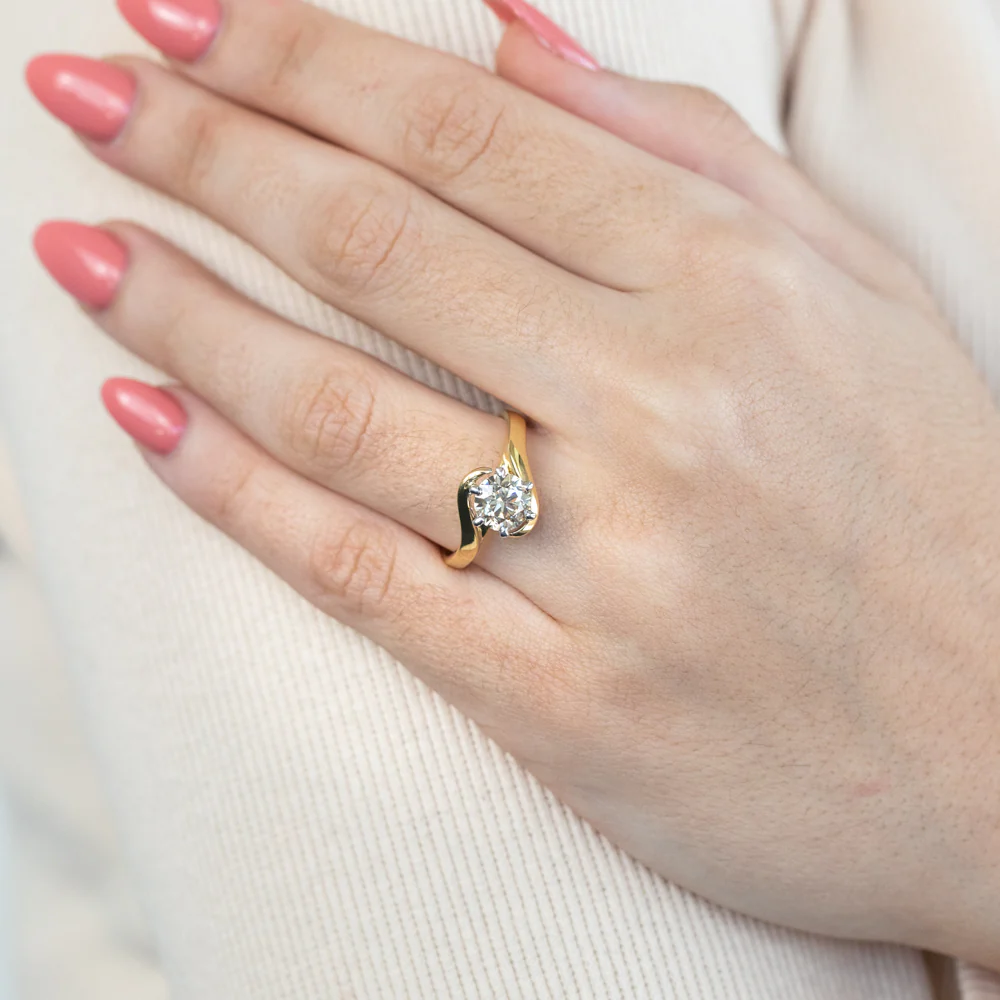 18ct Yellow Gold Solitaire Ring With 1.5 Carat Australian Diamond - Image 4