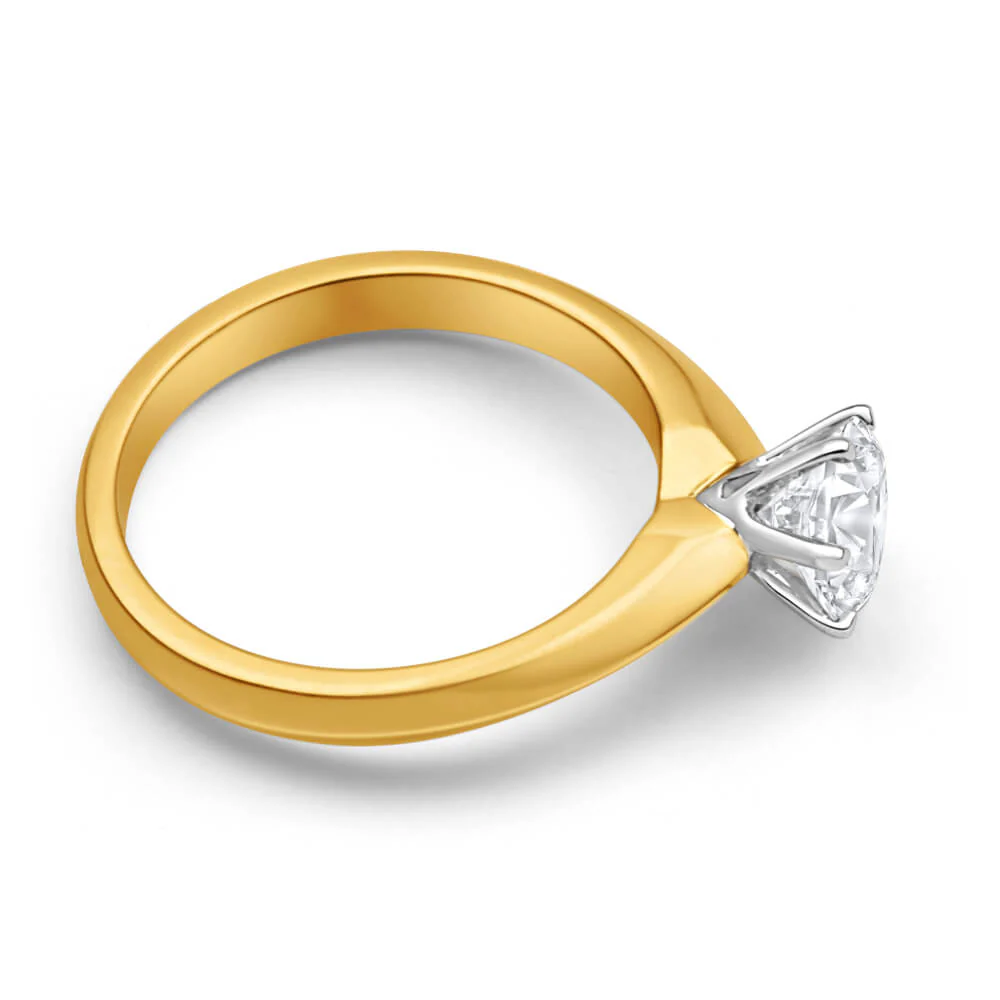 18ct Yellow Gold Solitaire Ring With 1 Carat Diamond - Image 2