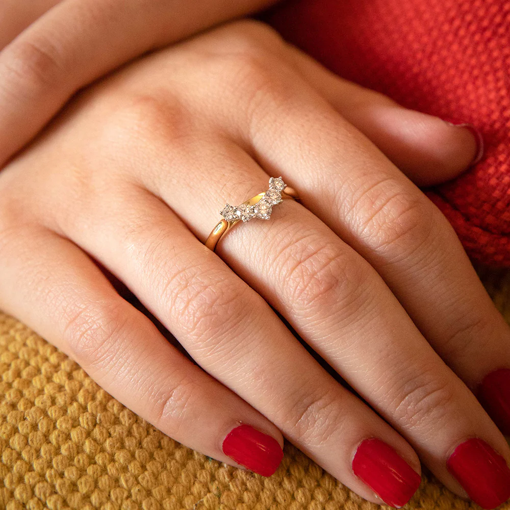 18ct Yellow Gold & White Gold Ring With 0.5 Carats Of Brilliant Cut Diamonds - Image 3