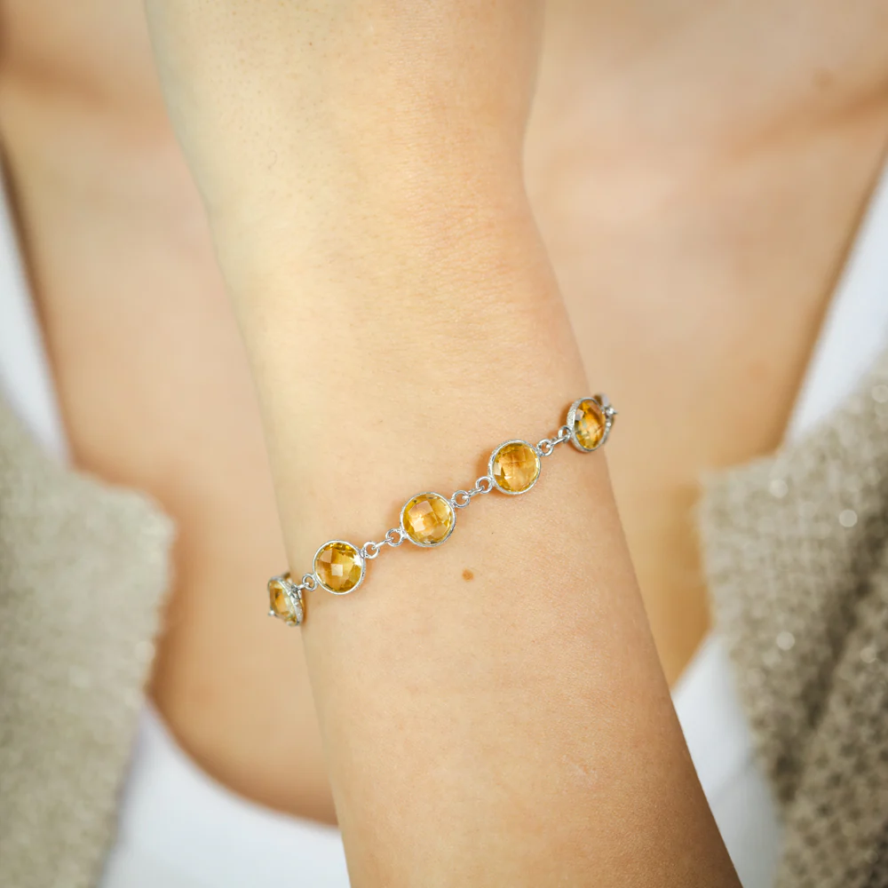 20 Carats Citrine Bracelet in Sterling Silver - Image 4