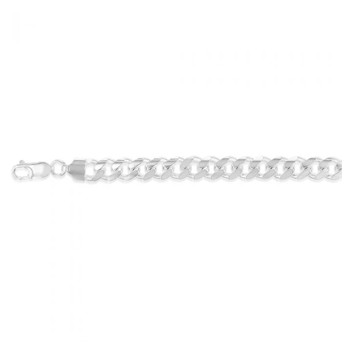 21cm Sterling Silver Curb Bracelet - Image 2