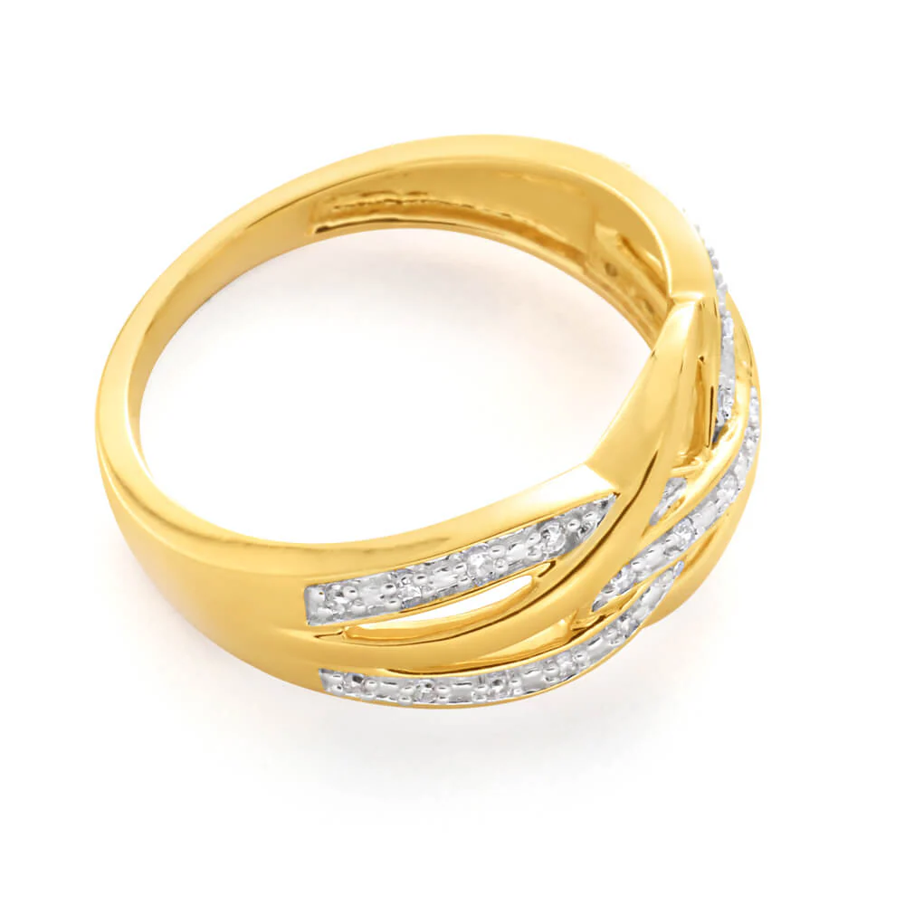 25 Brilliant Cut Diamond Ring in 9ct Yellow Gold - Image 2
