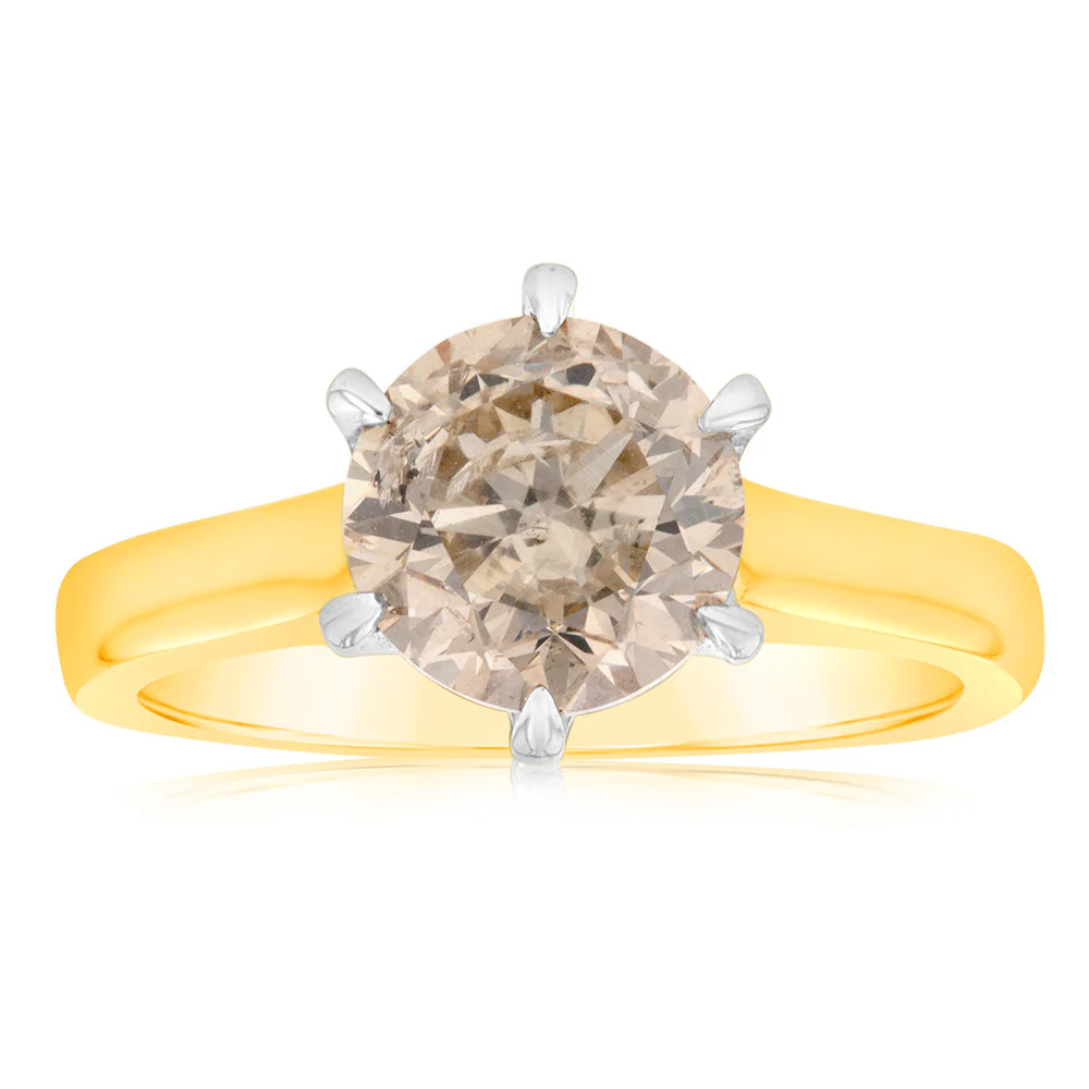 3 Carat Australian Diamond Solitaire RIng in 18ct Yellow Gold - Image 4