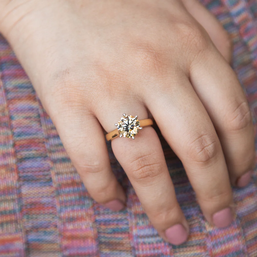 3 Carat Australian Diamond Solitaire RIng in 18ct Yellow Gold - Image 5