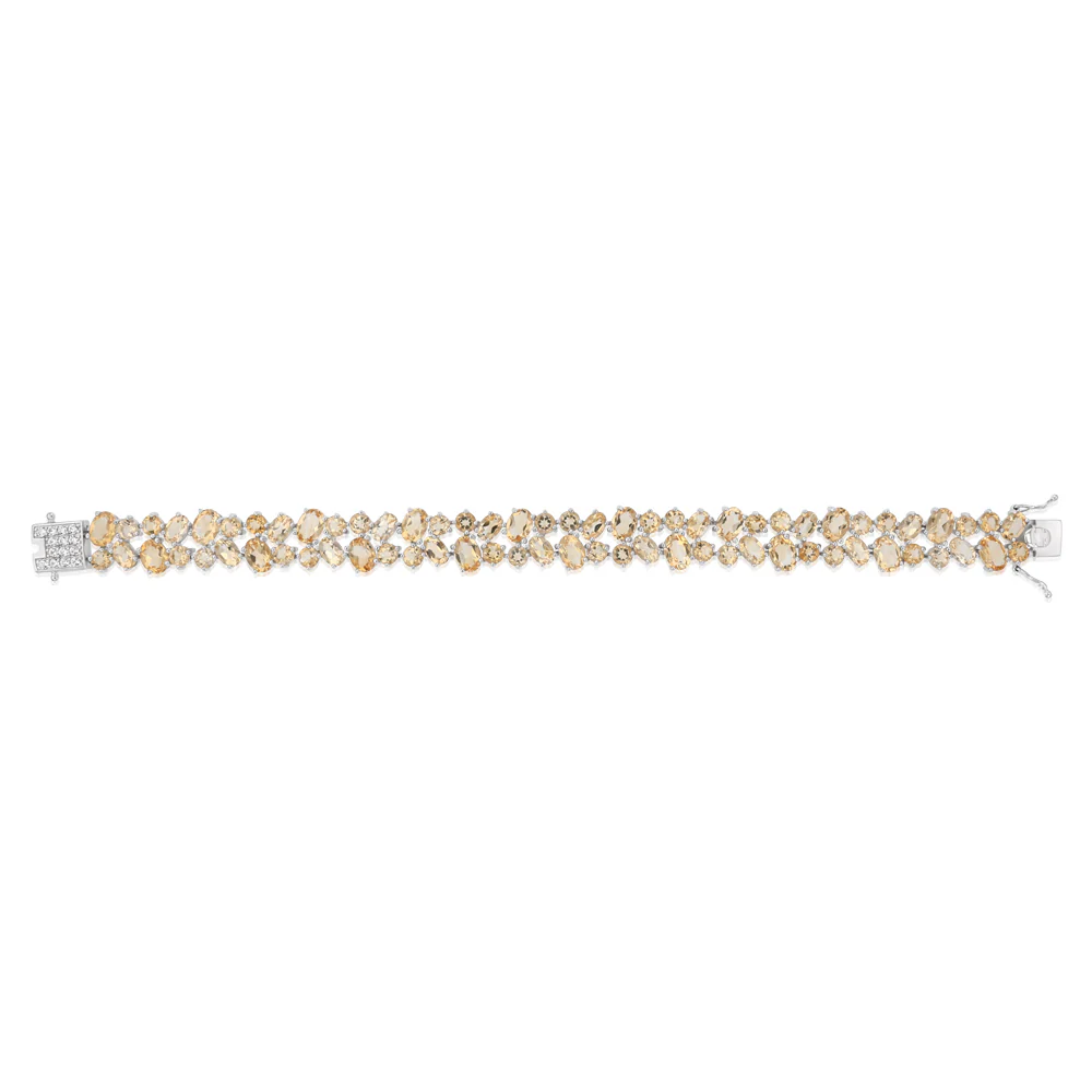 30 Carat Citrine bracelet 19cm in Sterling Silver - Image 2