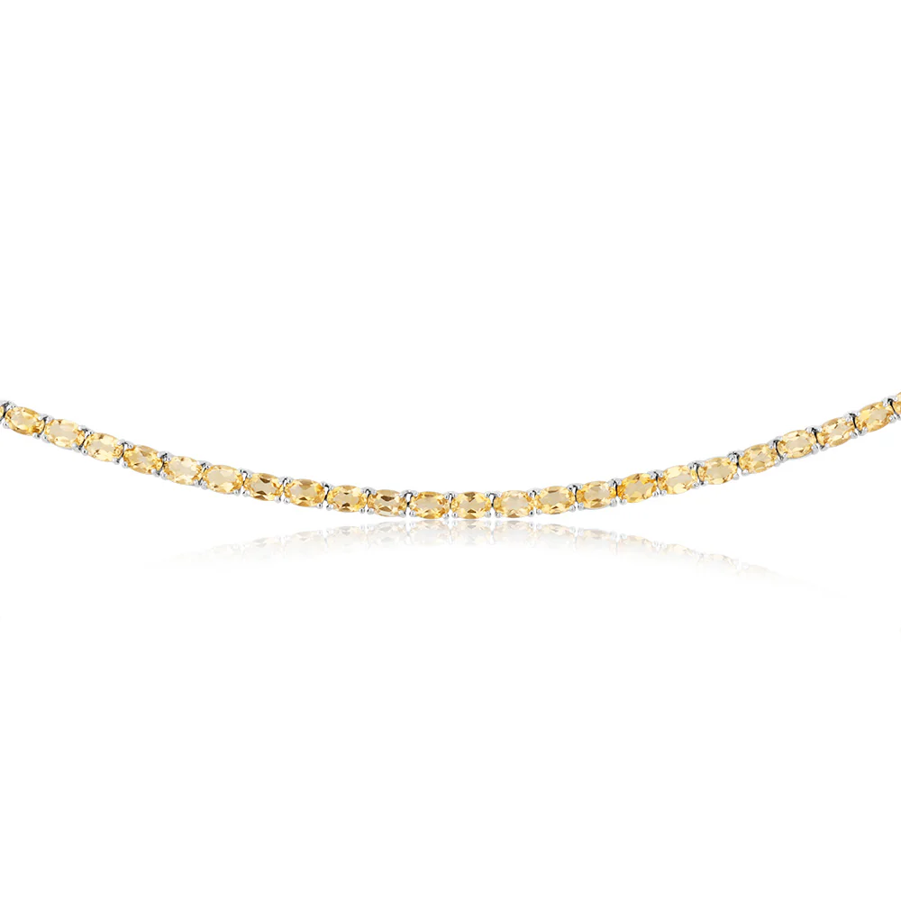 32.8 Carat Citrine Necklace 45cm in Sterling Silver - Image 3