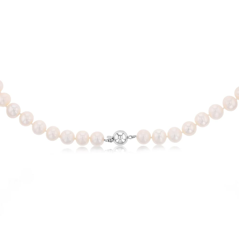45cm Freshwater Pearl Strand with Silver Clasp - Image 2