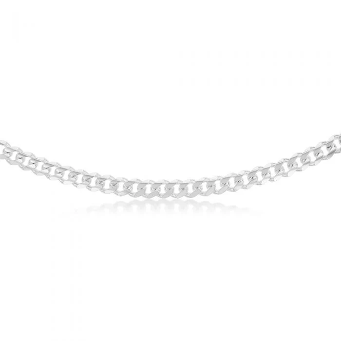 55cm Sterling Silver Curb Chain - Image 2