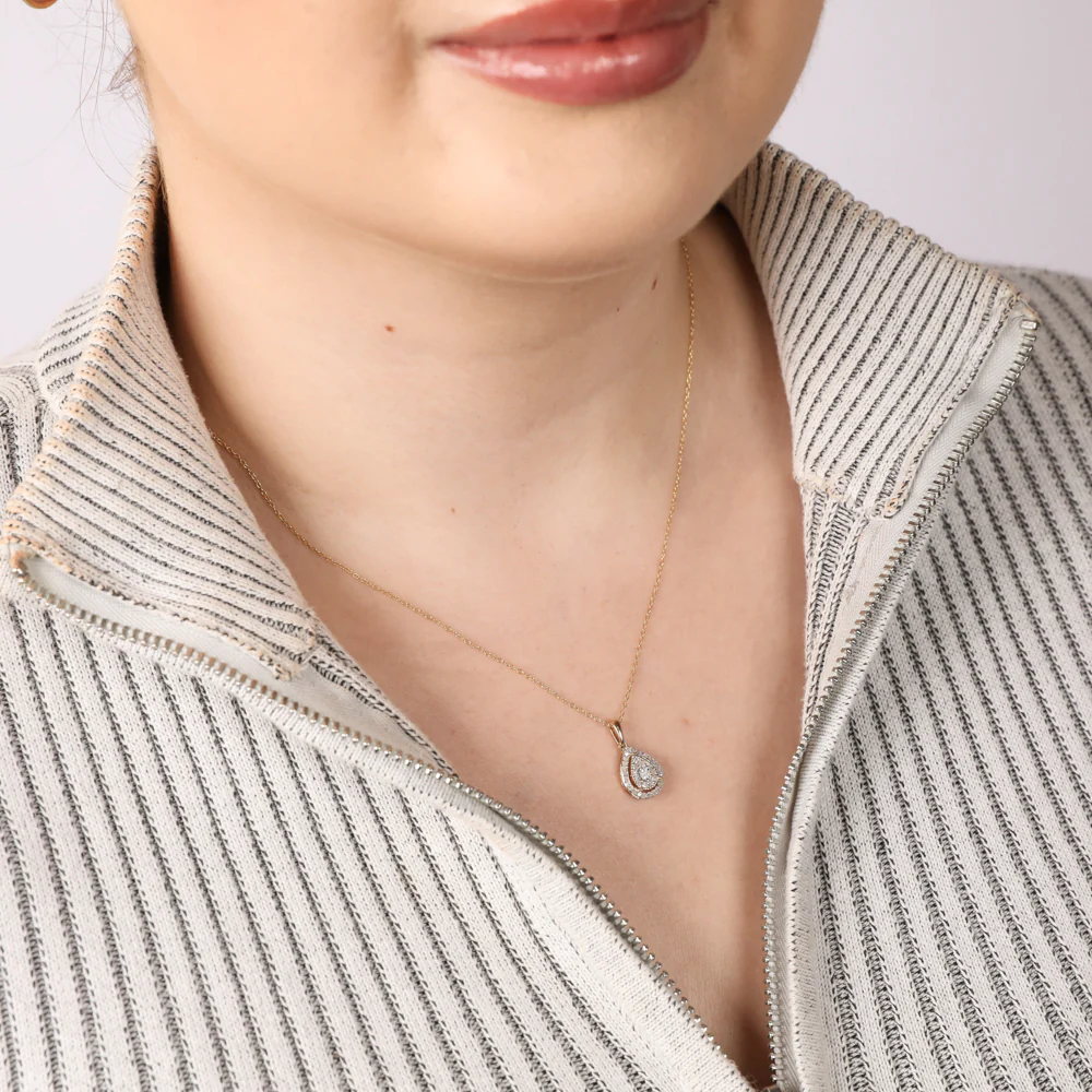 6-9MM Fresh Water Black Pearl Crystal Bead Earring & Pendant Set in Sterling Silver - Image 4