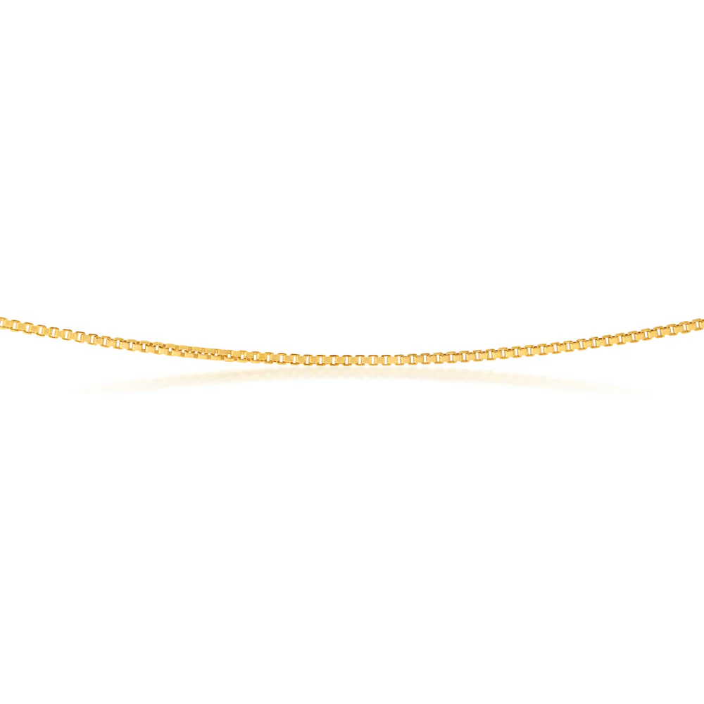 9carat Silver Filled Box Chain 45cm - Image 3
