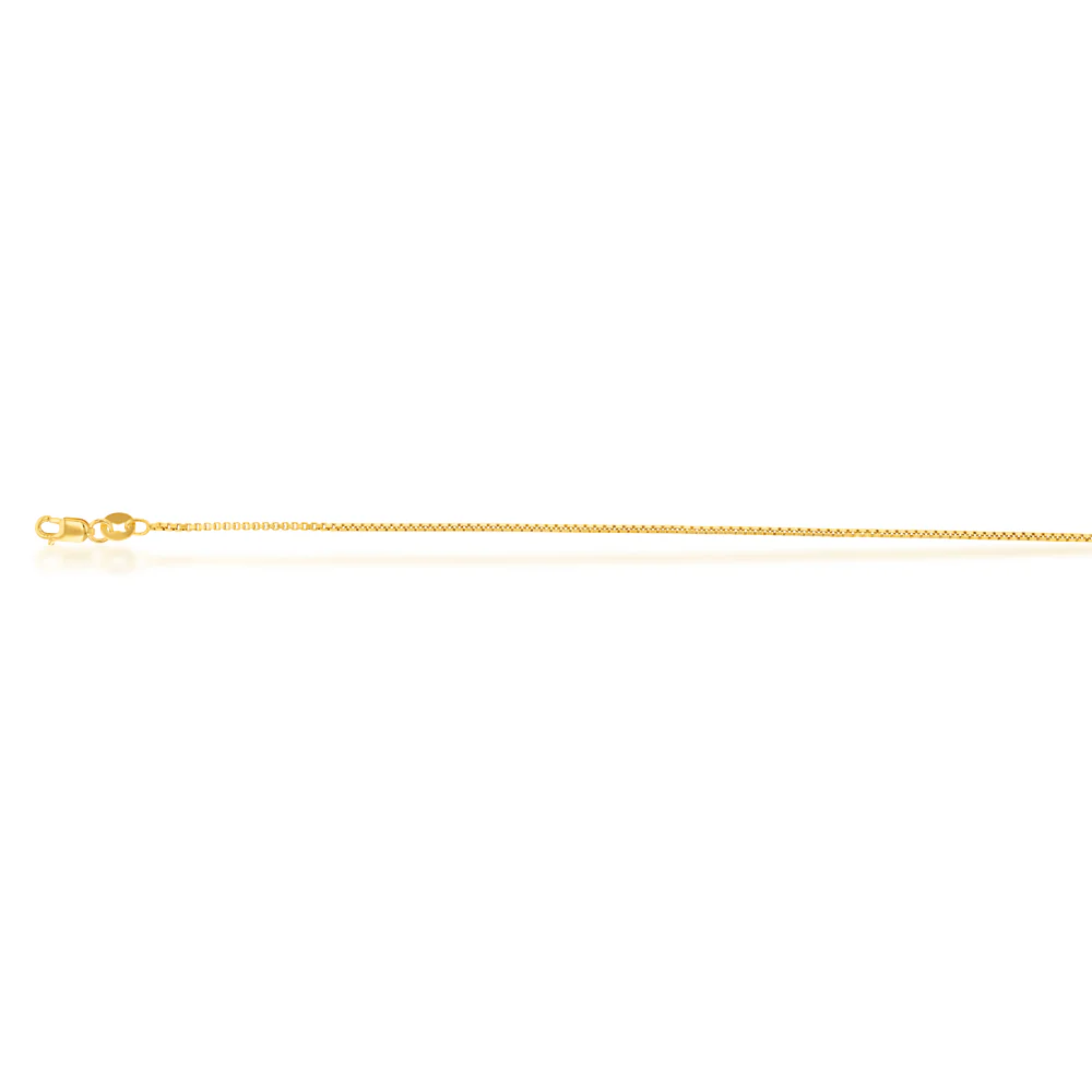 9carat Silver Filled Box Chain 50cm - Image 2