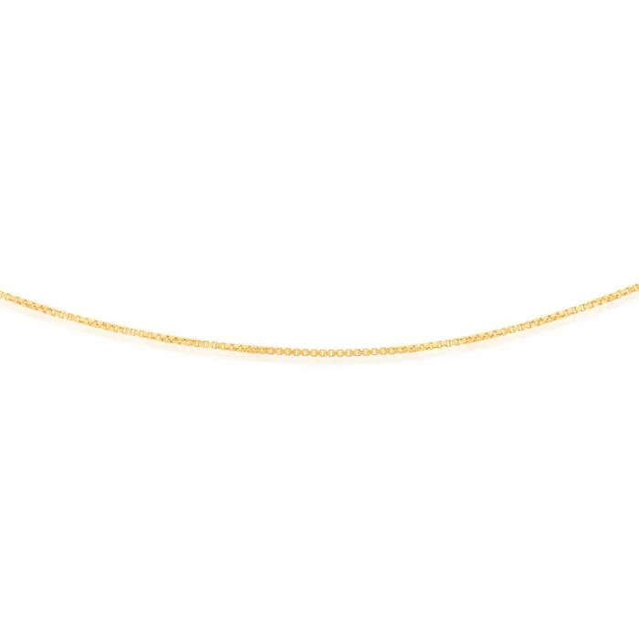 9carat Silver Filled Box Chain 50cm - Image 3