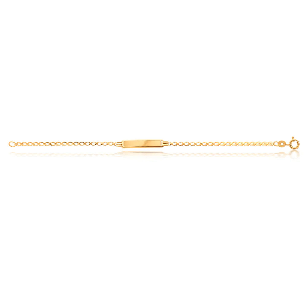 9ct Belcher 16cm ID Bracelet - Image 2