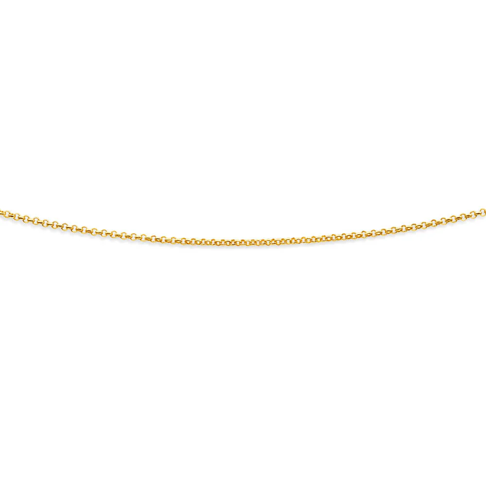 9ct Charming Yellow Gold Silver Filled Belcher Chain - Image 2