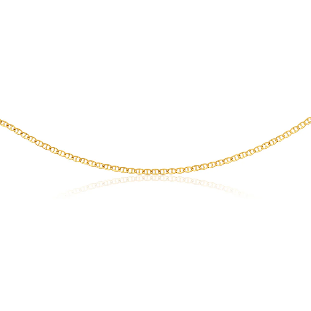 9ct Dazzling Yellow Gold Silver Filled Anchor Chain - Image 3
