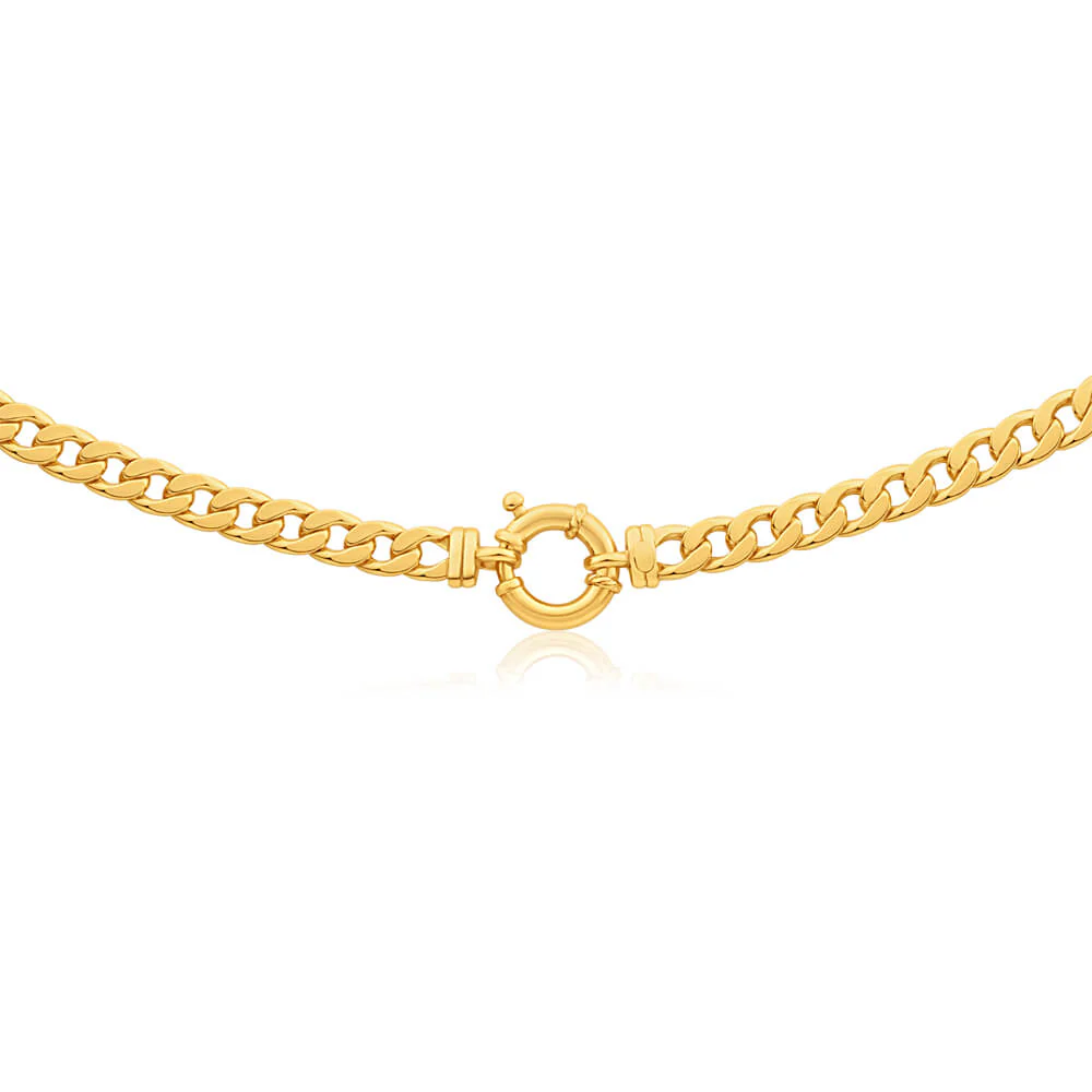 9ct Delightful Yellow Gold Copper Filled Curb Chain - Image 2