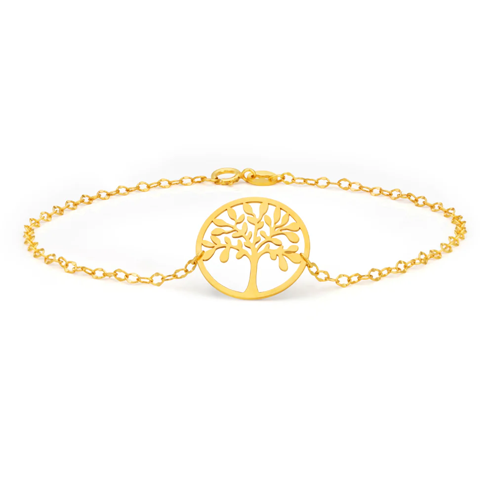 9ct Dicut 19cm Tree Of Life Bracelet - Image 2