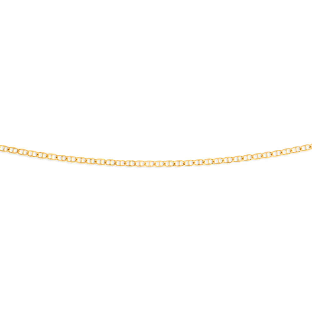9ct Elegant Yellow Gold Silver Filled Anchor Chain - Image 2