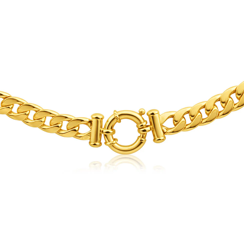 9ct Exquisite Yellow Gold Copper Filled Curb Chain - Image 2
