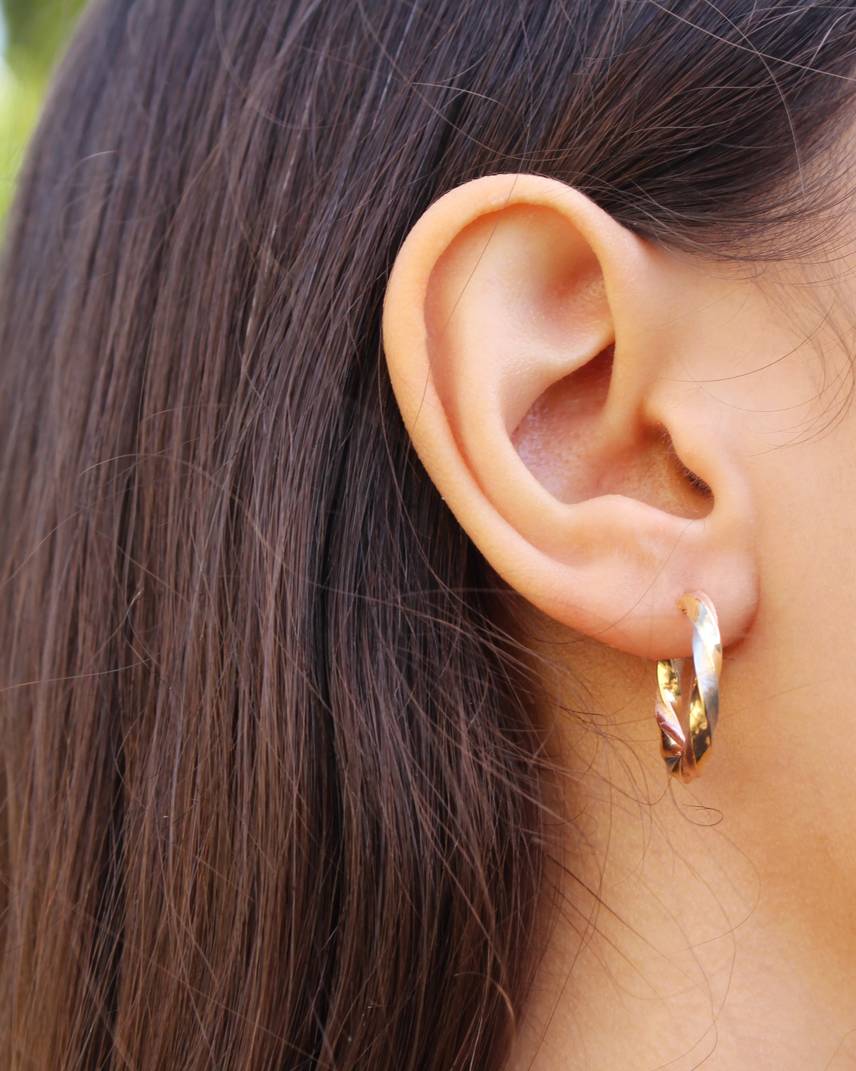 9ct Fancy Hoop Earrings - Image 2