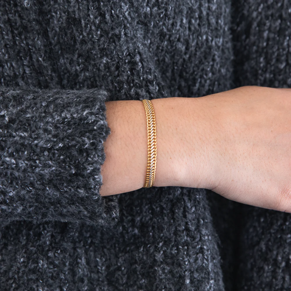 9ct Gold Filled 19cm Wheat Bracelet - Image 2
