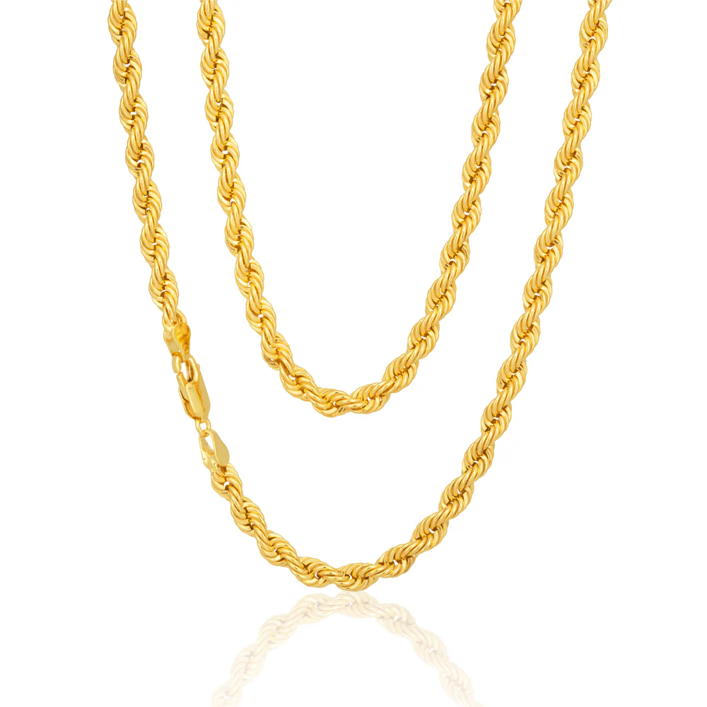 9ct Gold Filled Rope 45cm Chain 80 Gauge - Image 2