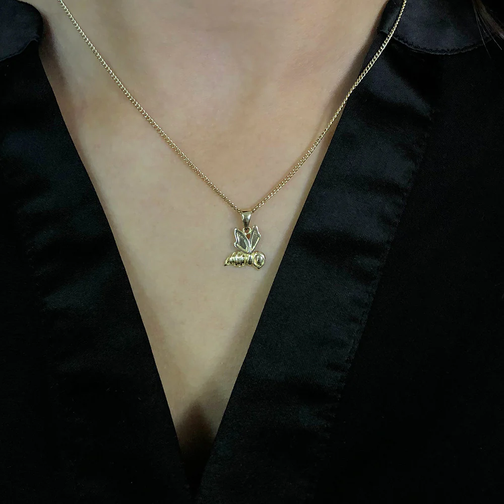 9ct Gold Honeybee Pendant - Image 2