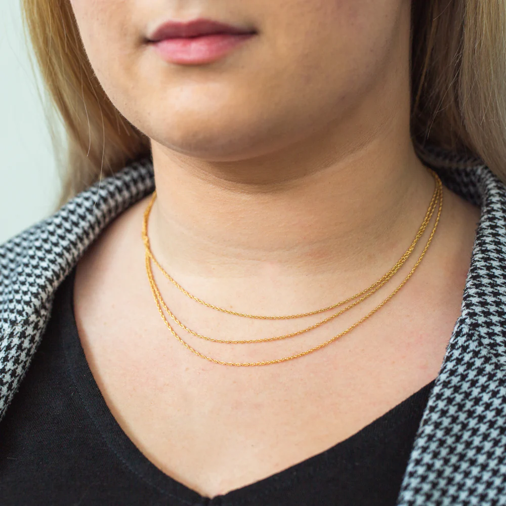 9ct Gold Silver Filled 43cm Necklace - Image 4