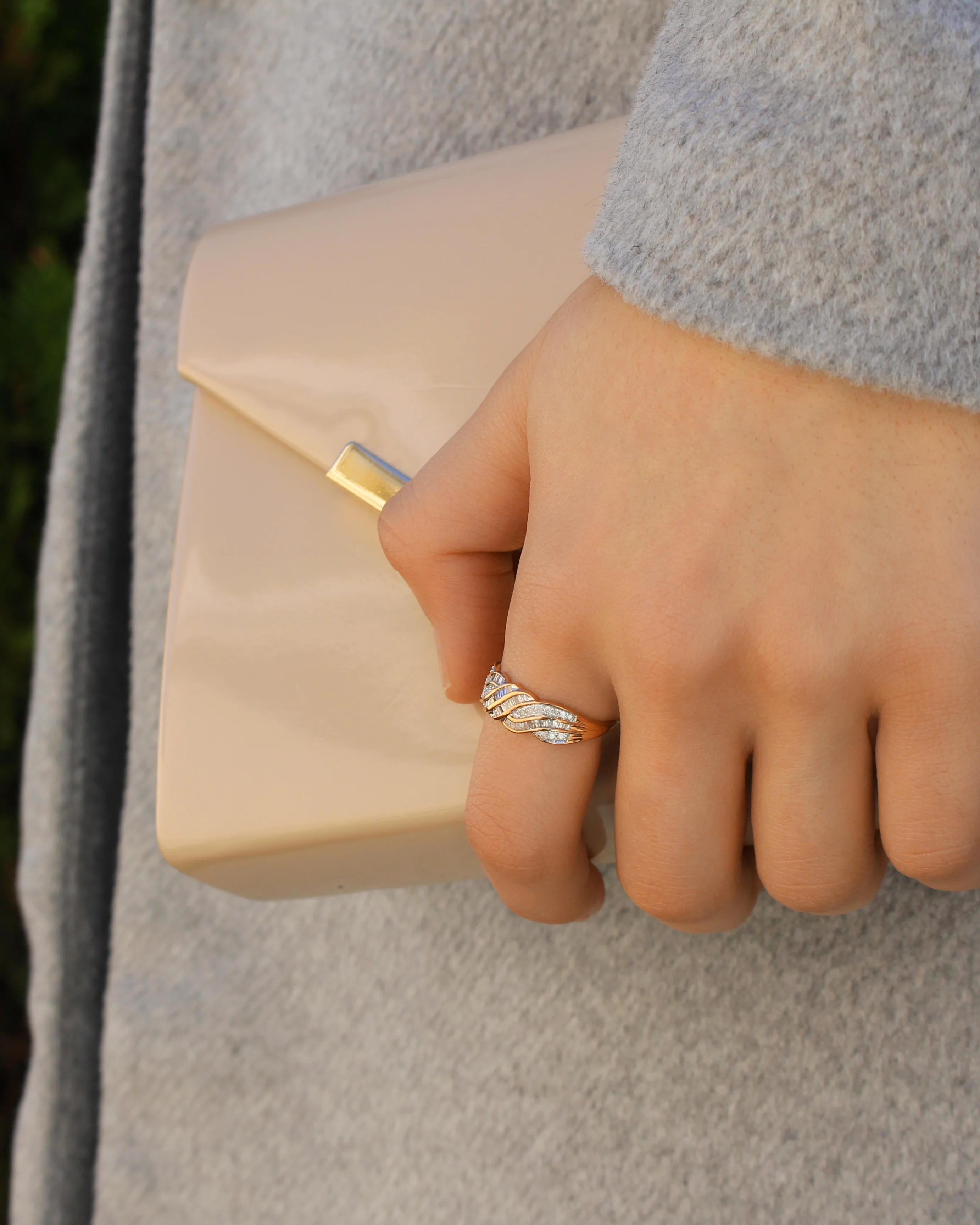 9ct Rose Gold 1/2 Carat Diamond Ring - Image 2