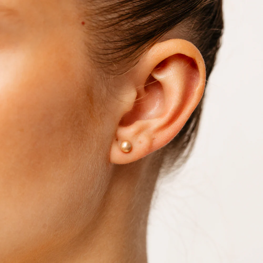 9ct Rose Gold 5mm Polished Ball Stud Earrings - Image 2