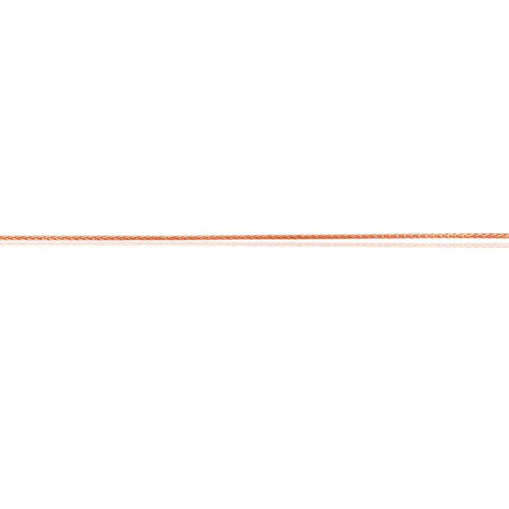 9ct Rose Gold Wheat link Extender 47cm Chain 30gauge - Image 2