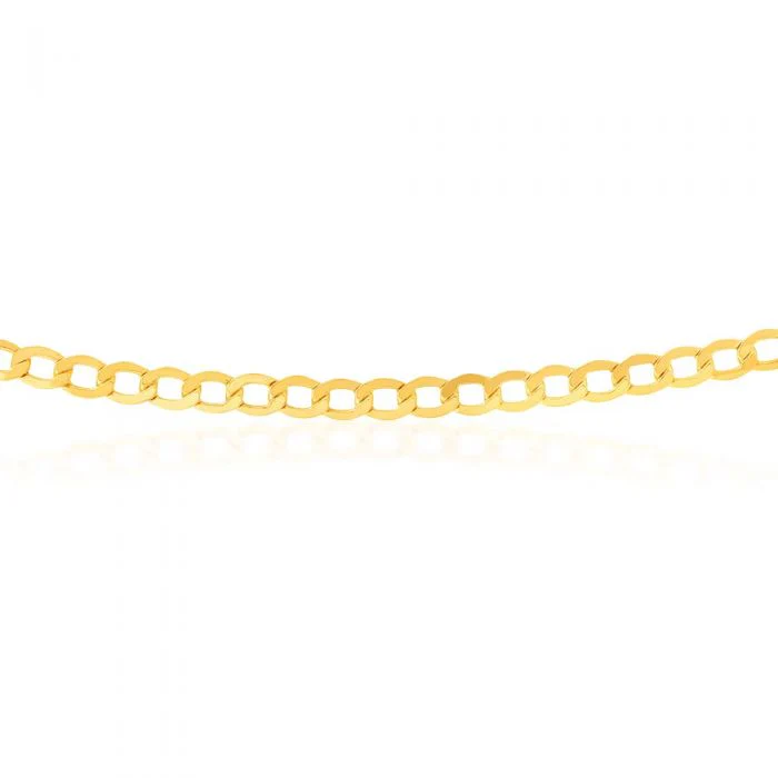 9ct Silver Filled Curb Bev 45cm 100 Gauge Chain - Image 2