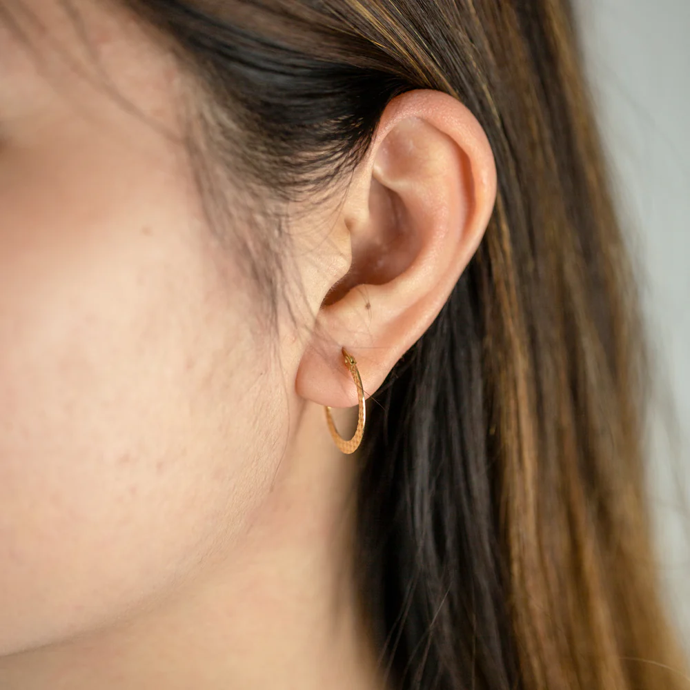 9ct Silver Filled Hoop Earrings - Image 2