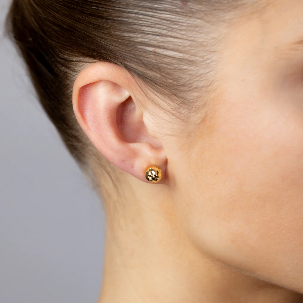 9ct Silverfilled Dicut Stud Earrings - Image 2