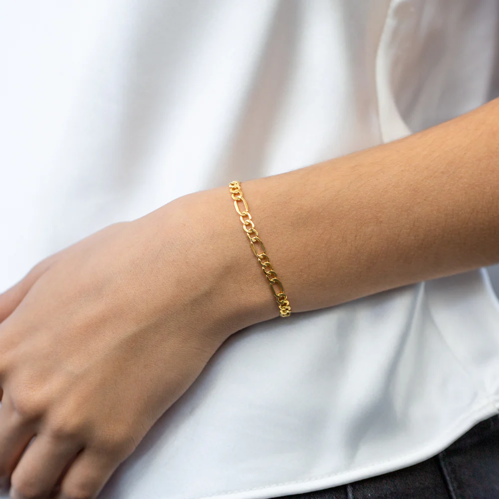 9ct Silverfilled Fiagro 100 Gauge 21cm Bracelet - Image 3